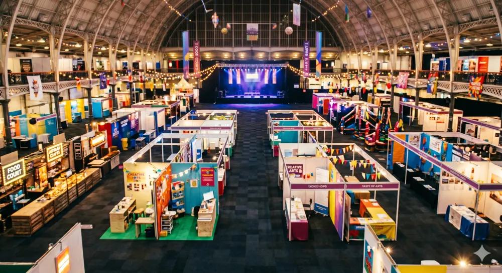 Festival exhibition floor